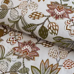 Dekorációs anyag jacquard Soliman allover blanc