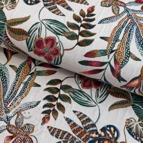 Dekorációs anyag jacquard Neroli allover blanc