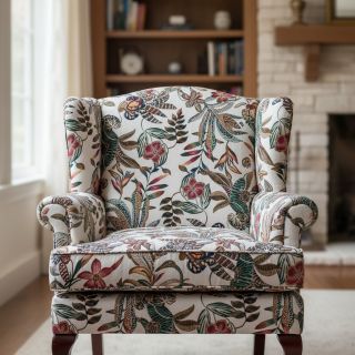 Dekorációs anyag jacquard Neroli allover blanc