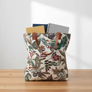 Dekorációs anyag jacquard Neroli allover blanc