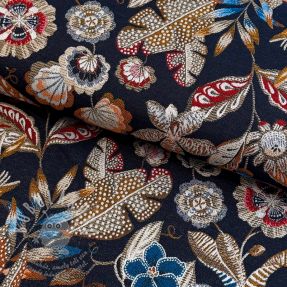 Dekorációs anyag jacquard Neroli allover nuit