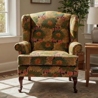 Dekorációs anyag jacquard Matcha allover kaki