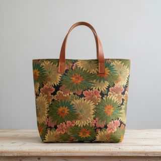 Dekorációs anyag jacquard Matcha allover kaki