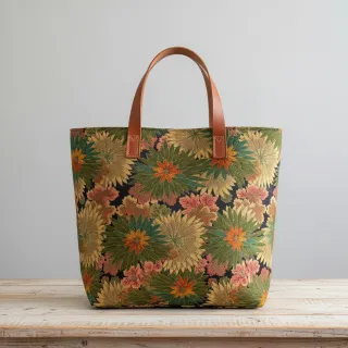 Dekorációs anyag jacquard Matcha allover kaki