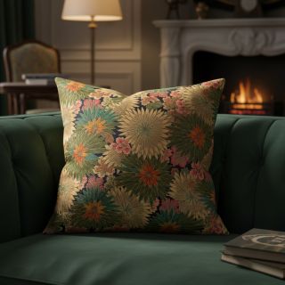 Dekorációs anyag jacquard Matcha allover kaki