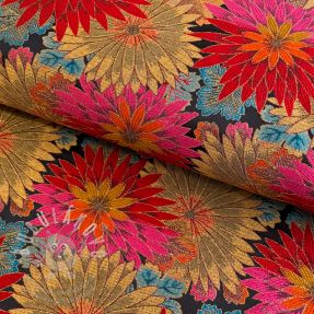 Dekorációs anyag jacquard Matcha allover rouge