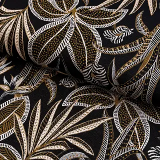 Dekorációs anyag jacquard Moranto allover noir