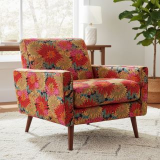 Dekorációs anyag jacquard Matcha allover rouge