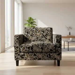 Dekorációs anyag jacquard Moranto allover noir
