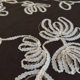 Pamutvászon EMBROIDERY Loom En Light brown