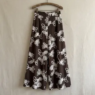 Pamutvászon EMBROIDERY Loom En Light brown