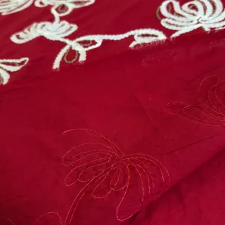 Pamutvászon EMBROIDERY Loom En Light red