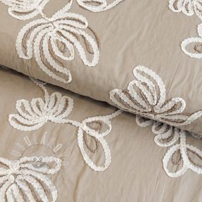 Pamutvászon EMBROIDERY Loom En Light natural