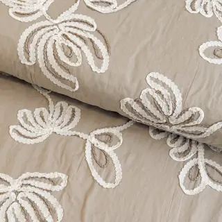 Pamutvászon EMBROIDERY Loom En Light natural