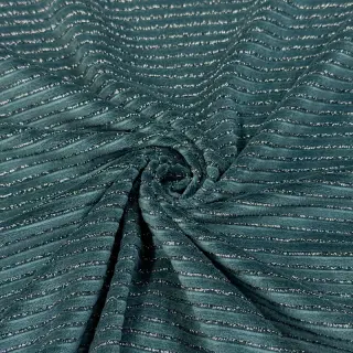 Elasztikus bársony anyag VELVET LUREX Stripe forest green
