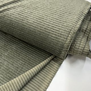 Elasztikus bársony anyag VELVET LUREX Stripe camo green