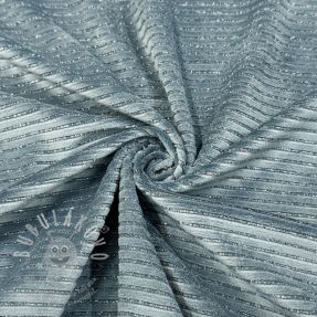 Elasztikus bársony anyag VELVET LUREX Stripe ocean green
