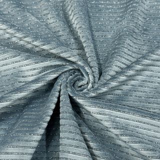 Elasztikus bársony anyag VELVET LUREX Stripe ocean green