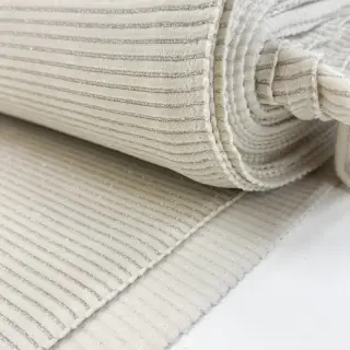 Elasztikus bársony anyag VELVET LUREX Stripe off white