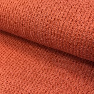 Pulóver anyag WAFFLE BIG KNIT rust