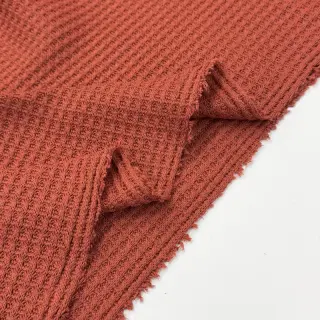 Pulóver anyag WAFFLE BIG KNIT rust