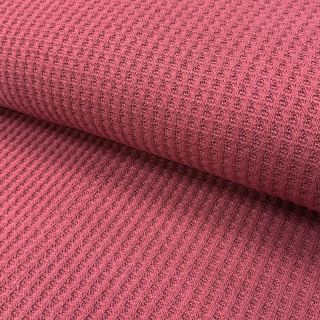 Pulóver anyag WAFFLE BIG KNIT dark salmon