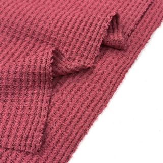 Pulóver anyag WAFFLE BIG KNIT dark salmon