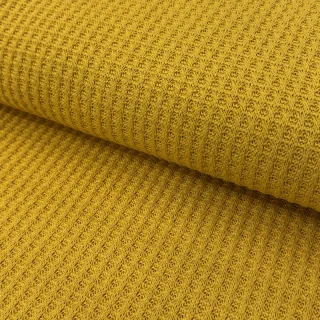 Pulóver anyag WAFFLE BIG KNIT ochre