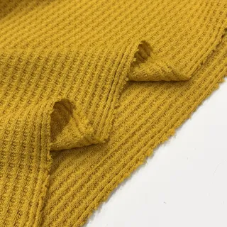 Pulóver anyag WAFFLE BIG KNIT ochre