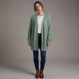 Kötött kelme Angora honey ocean green