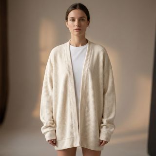 Kötött kelme Angora honey off white