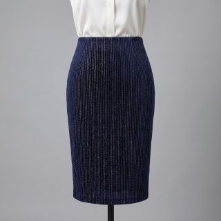 Elasztikus bársony anyag VELVET LUREX Stripe marine