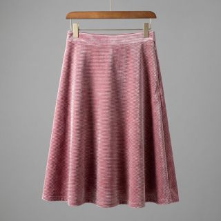 Elasztikus bársony anyag VELVET LUREX Stripe pink