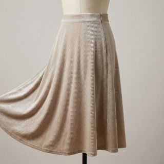 Elasztikus bársony anyag VELVET LUREX Stripe beige