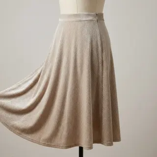 Elasztikus bársony anyag VELVET LUREX Stripe beige