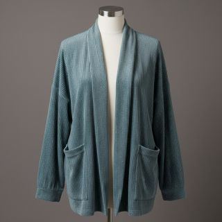 Elasztikus bársony anyag VELVET LUREX Stripe ocean green