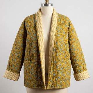 Pamutvászon QUILT Gange curcuma