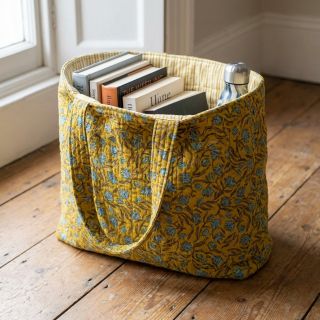 Pamutvászon QUILT Gange curcuma