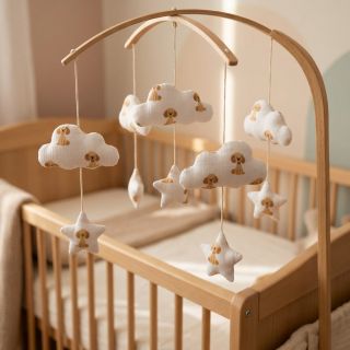 Dupla géz/muszlin Dogs white digital print