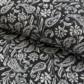 Dekorációs anyag jacquard Mumbai allover noir
