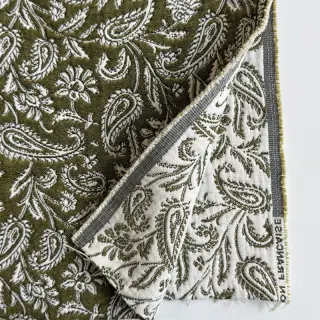 Dekorációs anyag jacquard Mumbai allover kaki