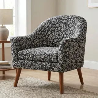 Dekorációs anyag jacquard Mumbai allover noir