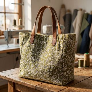 Dekorációs anyag jacquard Mumbai allover kaki