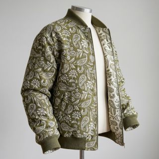 Dekorációs anyag jacquard Mumbai allover kaki