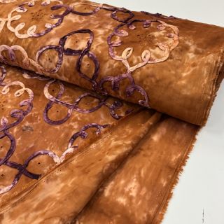 Pamutvászon TIE DYE EMBROIDERY Elise tape design B