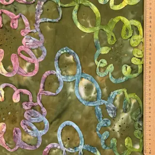 Pamutvászon TIE DYE EMBROIDERY Elise tape design A