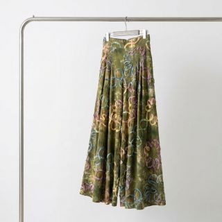 Pamutvászon TIE DYE EMBROIDERY Elise tape design A