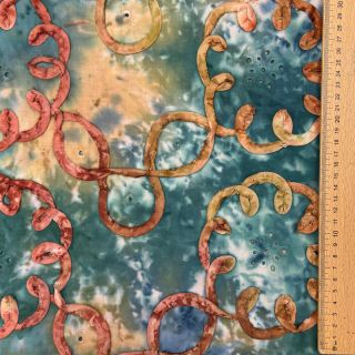 Pamutvászon TIE DYE EMBROIDERY Elise tape design C