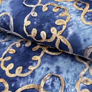 Pamutvászon TIE DYE EMBROIDERY Elise tape design D