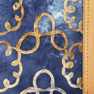 Pamutvászon TIE DYE EMBROIDERY Elise tape design D